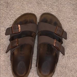 (older) mocha birkenstock arizona 39